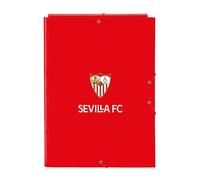 Sevilla FC - Folio Folder with 3 Flaps, Ideal for Children of Different Ages, Comfortable and Versatile, Quality and Resistance, 26 x 36.5 cm, red, M, Casual