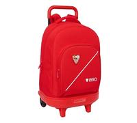 Safta Sevilla Fc 33l Wheeled Backpack Red Kids