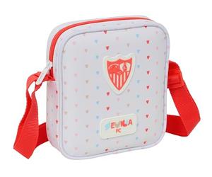 SEVILLA FC PREESCOLAR - Small Messenger Bag, Children's Shoulder Bag, Ideal for Children from 5 to 14 Years, Comfortable and Versatile, Quality and Resistance, 16 x 4 x 18 cm