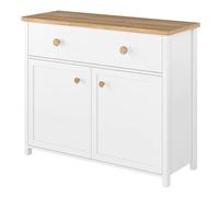 sevilla kids sideboard with 2 doors 1 drawer in matt white