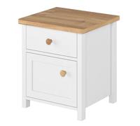 sevilla kids wooden bedside cabinet in matt white