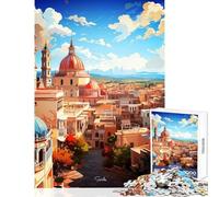 Seville Oil Painting 1000 Piece Jigsaws for Teenagers Boost Memory Retention Effectively Calming Relaxing Leisure Game (38x52cm)