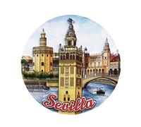 Seville Spain 3D Refrigerator Magnet Tourist Travel Souvenirs Handmade Resin Craft Magnetic Stickers Home Kitchen Decoration Sevilla Fridge Magnet Collection Gift