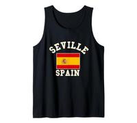 Seville Spain Souvenirs Flag from Sevilla España Bandera Tank Top