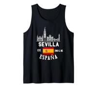 Seville Spain Souvenirs Flag from Sevilla España Sevillian Tank Top