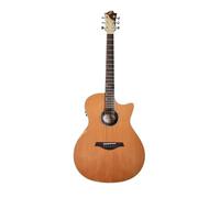 Sevinia Electro-Acoustic Guitar, Grand Auditorium Style with Solid Cedar Top & Rosewood Back & Sides, 3-Band EQ, Tuner, Rosewood Fingerboard, Okoume Neck Padded Bag & Strap Included
