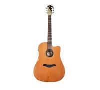 Sevinia Electro-Acoustic Guitar, Western Style with Solid Cedar Top & Rosewood Back & Sides, 3-Band EQ, Tuner, Rosewood Fingerboard, Okoume Neck Padded Bag & Strap Included