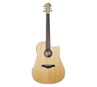 Sevinia Electro-Acoustic Guitar, Western Style with Solid Spruce Top & Mahogany Back & Sides, 3-Band EQ, Tuner, Rosewood Fingerboard, Okoume Neck Padded Bag & Strap Included