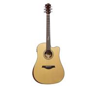 Sevinia Signature Series Electro-Acoustic Guitar | All-Solid Body, Solid Spruce Top with Mahogany Back & Sides, Tuner, 3 Band EQ, Supplied with Padded Gig Bag & Strap | Body style: Western