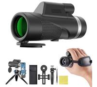 Sevitini Monocular, 10-30 x 50 Monocular Telescope, for Adults and Children, FMC BAK4 Prism, Monoculars for Sports Events, Bird Watching, Travel, Hunting, Concert, Outdoor Sports (Black)