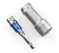 Sevko PS PRO 17mm Unistrut Channel Socket Set - 1/2 Inch Drive Alloy Steel Impact Socket with Adapter for Quick and Efficient Use (Chrome)