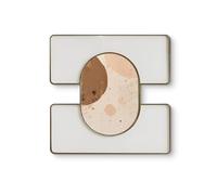 SEVOLY Gold Mirror Wall Art Decor,Anti-Rust Iron Wall-Mounted Mirrors Modern Metal Mirrored Decorative Wall Hanging Sculpture Home Decoration for Living Room Bedroom,A,40x40cm