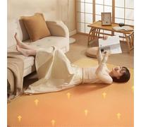 SEVOLY Graphene Electric Heated Rug, Electric Heated Area Rug with Timer Fast Heating,Electric Radiant Floor Heating Mat Floor Warming Heater Foot Warmer,for Yoga,150X200CM