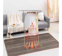 SEVOLY Heating Floor Mat, Carbon Crystal Heated Foot Warmers Under Desk,Extra Large Anti Slip Electric Heating Yoga mat,Graphene Electric Heated Rug,for Living Room Bedroom Office,160 * 240cm