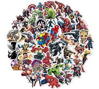 SEVONIO Superhero Avengers Stickers for Teens(104pcs) Comic Legends Stickers with Party Favors for Kids,Graffiti Waterproof Decals for Water Bottles Bikes Luggage Skateboard Package