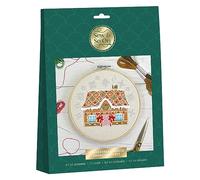 Sew And So On Premium Embroidery Kit, Gingerbread House, Embroidery Kits for Adults & Cross Stitch Kits for Adults Beginners, Gift Idea Embroidery Kit Beginner with Embroidery Patterns