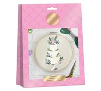 Sew and So On Premium Embroidery Kit, Wedding Cake, Embroidery Kits for Adults & Cross Stitch Kits for Adults Beginners, Gift Idea Embroidery Kit Beginner with Embroidery Patterns, Embroidery Set