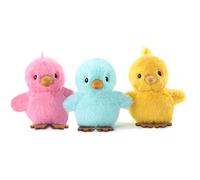 Sew Butiful 3PCS 6'' Squeak Plush Toy, Funny Animal Sets Pet Interactive Play for Small,Medium Dogs Assorted Color