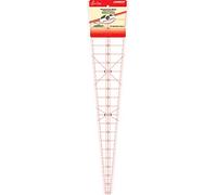 Sew Easy 10 Degree Wedge (22.5" x 4.9") Triangle Patchwork Quilting Ruler Measure Craft Circular Semi Designs Seam Allowance NL4185
