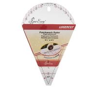 Sew Easy 45° Petal Template - Quilting & Patchwork Shapes for Applique Sewing, Transparent Acrylic Non-Slip
