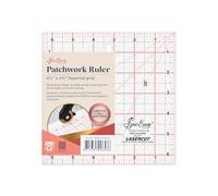 Sew Easy 6.5” Square Template - Quilting & Patchwork Rule for Applique Sewing, Transparent Acrylic Non-Slip