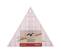 Sew Easy 60° Triangle Template - 8 x 9.25” Quilting & Patchwork Rule for Applique Sewing, Transparent Acrylic Non-Slip