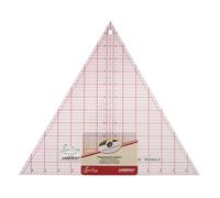 Sew Easy 60° Triangle Template - Quilting & Patchwork Rule for Applique Sewing, Transparent Acrylic Non-Slip, 12 x 13.875”