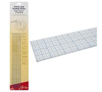 Sew Easy Circle Scallop Ruler - Quilting & Patchwork Rule for Applique Sewing, Transparent Acrylic Non Slip