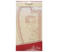 Sew Easy Curved Template - 13.875 x 7.375” Quilting & Patchwork Rule for Applique Sewing, Transparent Acrylic Non-Slip