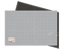 Sew Easy Cutting Mat - 90 x 60cm Self-Healing Cutter Double Sided Imperial & Metric for Quilting Sewing Patchwork Dressmaking - Black & Grey