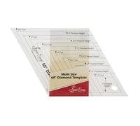 Sew Easy Diamond Quilting Template - 1 - 4.5” Quilting & Patchwork Rule for Applique Sewing, Transparent Acrylic Non-Slip