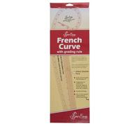 Sew Easy French Curve Template - Imperial Quilting & Patchwork Rule for Applique Sewing, Transparent Acrylic Non-Slip