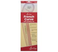 Sew Easy French Curve Template - Metric Quilting & Patchwork Rule for Applique Sewing, Transparent Acrylic Non-Slip