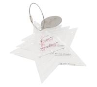Sew Easy Mini Template - 3 Star Set Quilting & Patchwork Shapes for Applique Sewing, Transparent Acrylic Non-Slip, 1 - 2”
