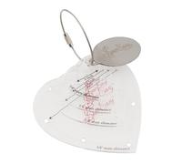 Sew Easy Mini Template - 4 Heart Set Quilting & Patchwork Shapes for Applique Sewing, Transparent Acrylic Non-Slip, 1 - 3”
