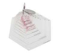 Sew Easy Mini Template - 8 Hexagon Set Quilting & Patchwork Rule for Applique Sewing, Transparent Acrylic Non-Slip, 0.75 - 3”