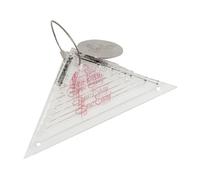 Sew Easy Mini Template - 8 Triangle Set Quilting & Patchwork Shapes for Applique Sewing, Transparent Acrylic Non-Slip, 0.75-3”