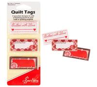 Sew Easy Quilt Tags - 9 Pcs 3 Designs Personalise Your Quilts, Sewing Labels, Created by, 70mm x 25mm, Quilted with Love