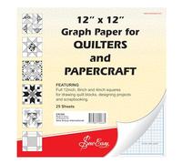 Sew Easy Quilters Graph Paper - 25 x 12” Sheets, Imperial Grid for Quilt Blocks, Scrapbooking, Sewing, Dressmaking, Quilting