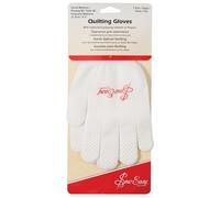 Sew Easy Quilting Gloves - Small to Medium 21.5cm 8.5” Rubberised Grip Reduced Hand Strain Slimline Elastic Fit, Protection from Pins & Needles for Quilting Sewing Dressmaking
