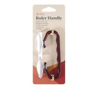 Sew Easy Ruler Grip Handle - Suction Cup for Lifting Quilting Sewing Rule & Templates, Red