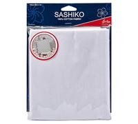 Sew Easy Sashiko Cotton Fabric - White 1m x 1.42m 100% Cotton Fabric for Stitching Sashiko Designs