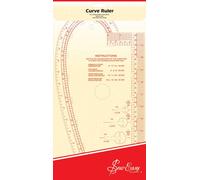 Sew Easy Curved Template - 13.875 x 7.375” Quilting & Patchwork Rule for Applique Sewing, Transparent Acrylic Non-Slip