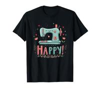 Sew Happy Sewing Love Cute Crafting Humor Value Graphic T-Shirt