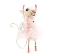 Sew Heart Felt | Beautiful Ballet Dancer Felt Mouse Ornament | Handmade Valentines Gifts for Her | Cute Romantic Valentines Decorations