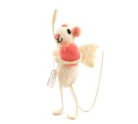 Sew Heart Felt - Cupid Mouse - Figurine Handmade Gift for Her