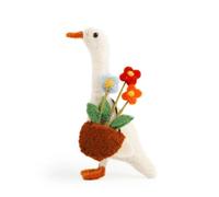 Sew Heart Felt | Daphne Duck | Handmade Needle Felted Duck Ornament, Cute Wool Duck Figurine Gift, Mini Animal Keepsake, Friendship Gift, Collectible Home Decor