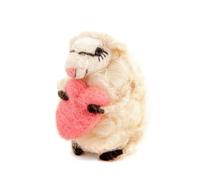 Sew Heart Felt | Loving Lottie Sheep | Handmade Gift for Mum | Hand-Felted Wool Sheep Ornament | Cute Keepsake Decoration | Mum Gift | Present for Mother