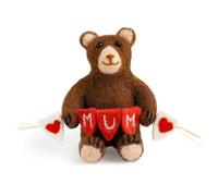 Sew Heart Felt - Mumma Bear- Wool Felt Bear Ornament Gifts for Mum