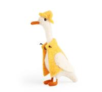 Sew Heart Felt | Walter Duck | Handmade Needle Felted Duck Ornament, Cute Wool Duck Figurine with Rain Hat, Sailing Gift, Nautical Decor, Mini Animal Keepsake, Collectible Home Decor